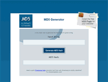 Tablet Screenshot of md5generator.net