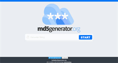 Desktop Screenshot of md5generator.org