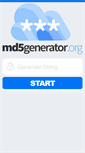 Mobile Screenshot of md5generator.org