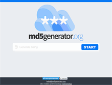Tablet Screenshot of md5generator.org